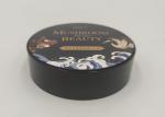 Eco Friendly Plastic Round Air Cushion Container 10g Black For Loose Powder