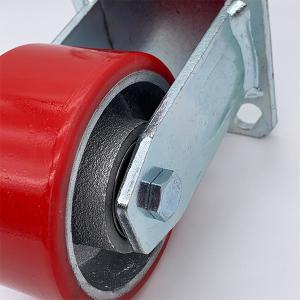 China 100 mm Cast Iron Rigid Heavy Duty Caster on sale