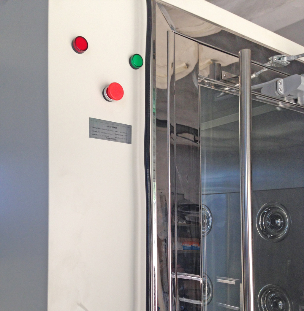 Stainless Steel Automatic Sliding Door Clean Room Cargo Air Shower 110-380V