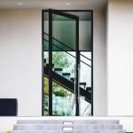 Customizable Powder Coated Aluminum Pivot Door Laminated Glass Pivot Entry Door