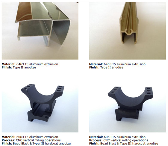 China UGA Anodised Aluminium Alloy Profile Extrusions Black Oxide factory