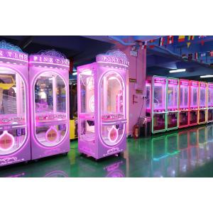 Pink Date Arcade Coin Operated Claw Toy Crane Machine