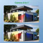 Outdoor Dual Lens AI Wireless Ip Dome Camera HD Cctv Wifi Dual Light Camera