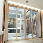 Wall 9A 5mm Aluminum Frame Sliding Glass Doors