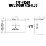 15.6 Inch IPS 1920x1080 Wide Temperature TFT Display Panel LVDS
