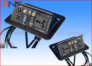 China Hidden Pop Up Desktop Power Sockets With Connection Cables ROSH Approved factory
