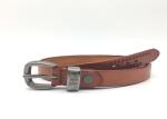 Elegant Women's Fashion Leather Belts , Solid Color Girl Dress Belt With Anti -