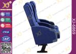 Cold Rolled Steel Leg Cinema Seating Furniture Movie Theater Chair With Soft