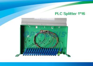 China High Reliability Fiber Optic Splitter 1 In 16 Out / 1260nm 1650nm PLC Splitter 19’‘ factory