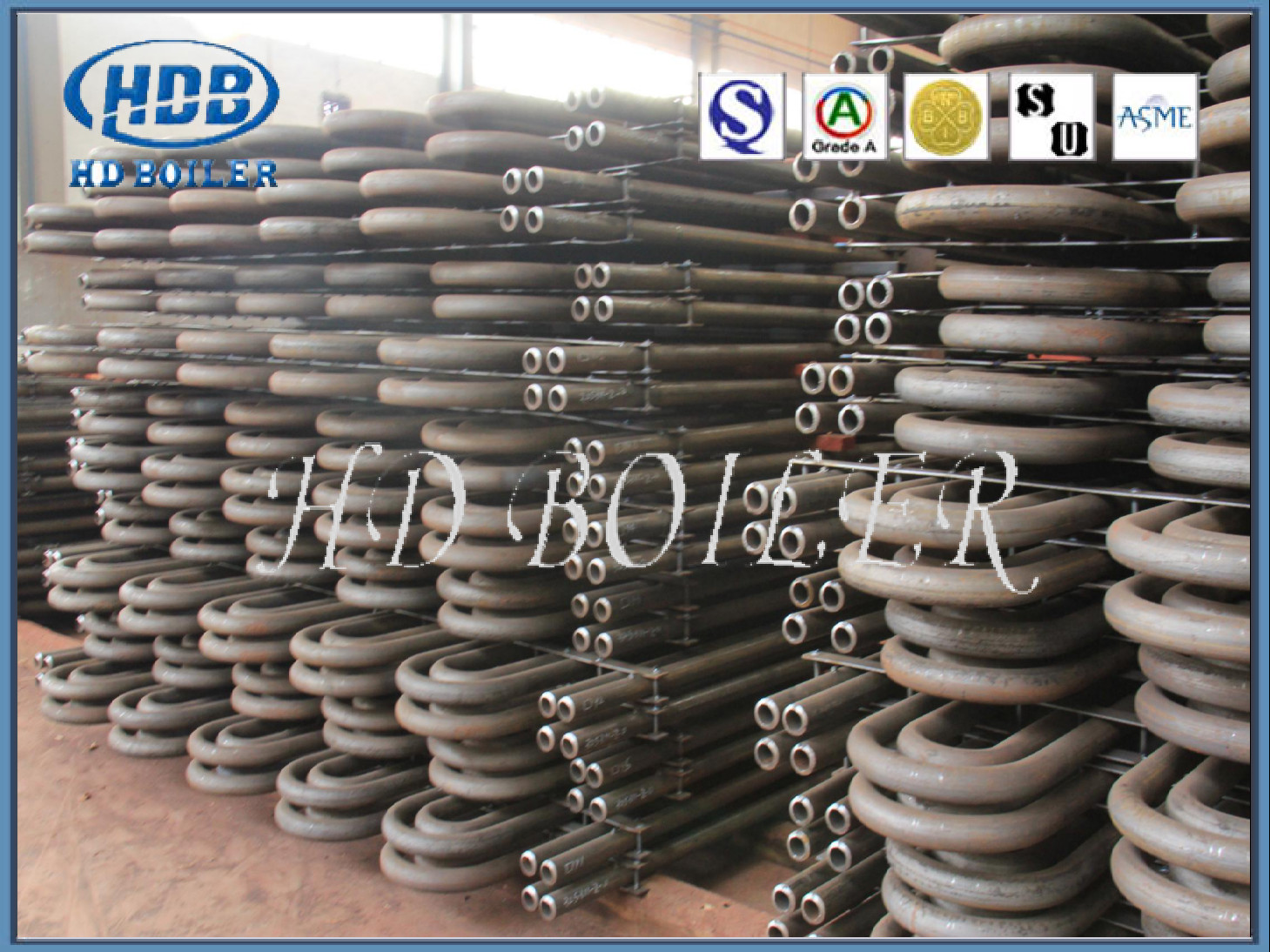 Industrial Spiral Fin Tube Economiser In Boiler Carbon Stainless Steel