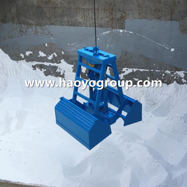 China 6~12m3 HAOYO bulk materials discharging  wireless radio remote controlled grabs factory