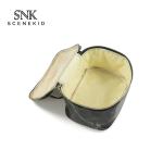Zipper Closure Ladies Marble PU Leather Makeup Bag Case