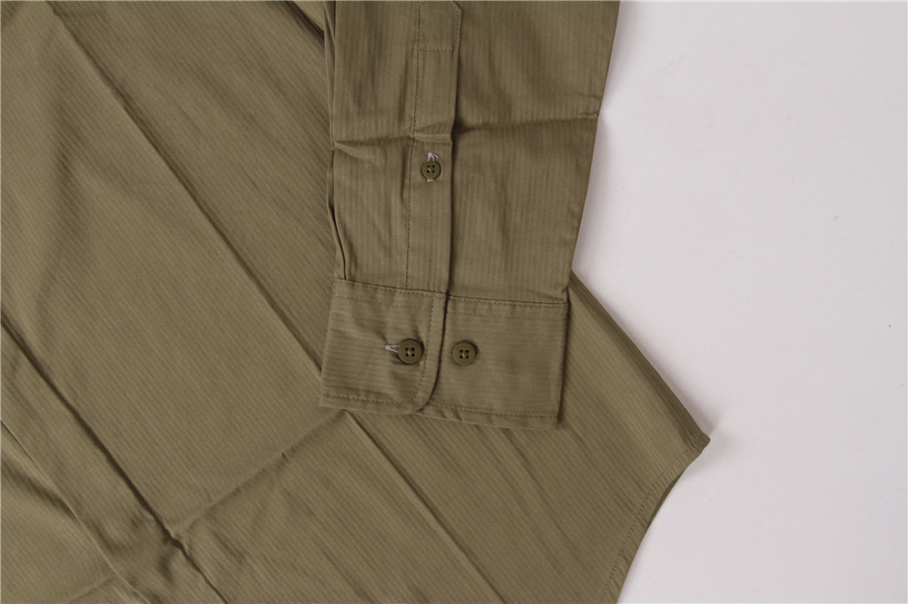 Solid Color Business Men'S Casual Stretch Shirts 59% Cotton 35% Nylon
