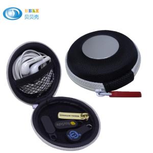 China Headphone Headside Hard Eva Case MP3 Earphone Pocket Storage Bag With Mesh Black factory