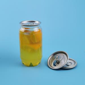 China EOE 202# 52MM 300ml Clear Plastic Beverage Cans factory