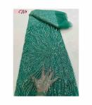 Bridal Dress Fabric High Quality Beaded Austria Embroidery African French Tulle