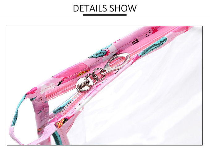 Custom Cute Cartoon Waterproof Polyester Cosmetic Bag Wash Bag