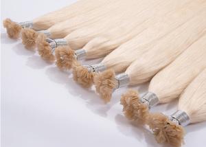 China Gold Color 20 Inch Remy Hair Extensions Steam Processed With Full Cuticle factory