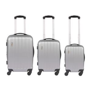 China ABS Hardside Travel Luggage Sets Silver factory