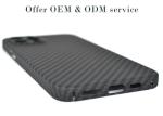 Scratch Resistant Aramid Fiber iPhone 12 Case Black Kevlar Phone Case