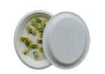 10 / 12 Inch Oval Restaurant Nature Bagasse Paper Plates
