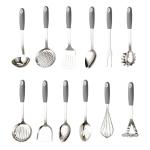 Metal Kitchen Cookware Food Turner Sets Stainless Steel Customized Logo