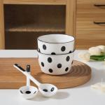 European Fine Ceramic Tableware 4 Pcs Stoneware Dinner Set Crockery Dinnerware