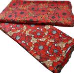 embroidery fabric african attire soft and nice silk african design for lady