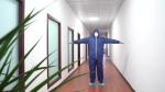 Antistatic with Hood Suit Medic Safety Protection Clothing White PP Waterproof