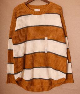 China Ladies striped sweaters factory