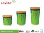 Garden Pattern Bamboo Fiber Storage Box , Food Grade Material Coloured Storage