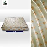 Waterproof 215cm Beige Polyester Printed Mattress Cover Fabric 70g