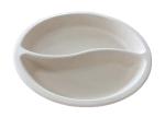 Clear disposable biodegradable pet fast food tray clamshell container white