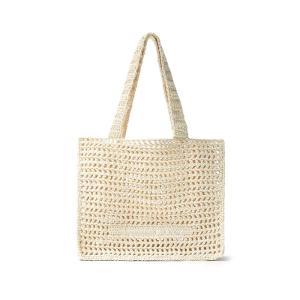 China Women Children Hollow Crochet Straw Woven Bag Summer Seaside Letter factory