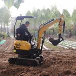 Changchai 390 Tailless Mini Excavator Machine 2 Ton 20KW With Boom Swing