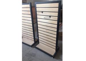 China Metal Frame Slatwall Display Stand Two Sides 1200 * 450 * 1380MM Multi - Funcutional factory