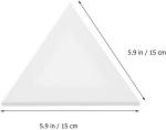 6 Pack Triangle Blank Stretched Canvas Board 15cm 100% Cotton stretched Canvases