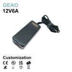 12V 6A Desktop Power Adapter For Electric Baking Machine Electric Vehicle Water