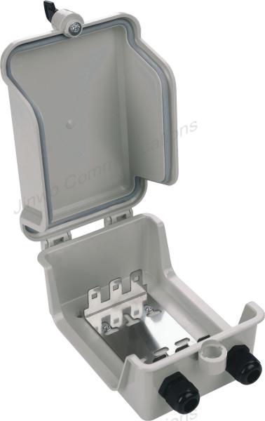 Waterproof White FTTH Mini Fiber Optic Terminal Box 30 Pair Telecommunication