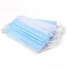 Buy cheap White And Blue Earloop Face Masks / Breathable Earloop Medical Mask from wholesalers