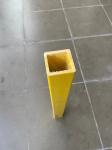 Thin Wall Epoxy Fiberglass Rectangular Tube 25x3.2mm Antiwear