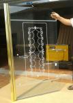 Frameless Tempered Glass Bathroom Door , OEM Shower Bathtub Screen Glass