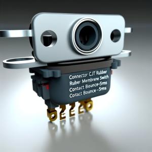 Rubber Membrane Switch with Siloxane Overlay for Industrial Panels