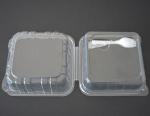 Transparent 145x138x84mm Disposable Plastic Meal Tray