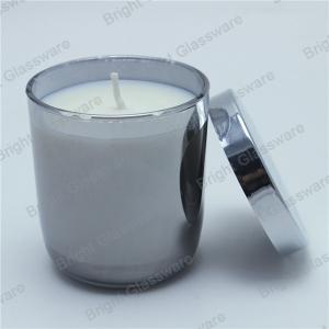 China candle cup, candle container with metal lid made in China factory