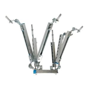 China Silver Galvanized Adjustable Seismic Support Bracket For Durability And Corrosion Resistance factory