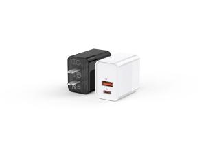 China 50-60Hz USB C Wall Charger , Multifunctional Dual Port USB Charger factory