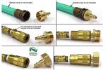 3/4''NH Garden Hose Swivel , Brass Garden Hose Fittings For RV