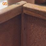Customized Corten Steel Outdoor Metal Planter Laser Cut Detachable