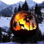 Corten Steel/Weathering Steel Outdoor Round Fire Pit Rustic Red or Customized
